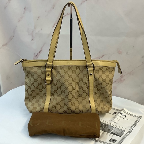 GUC Gucci GG Canvas Abbey Tote Bag